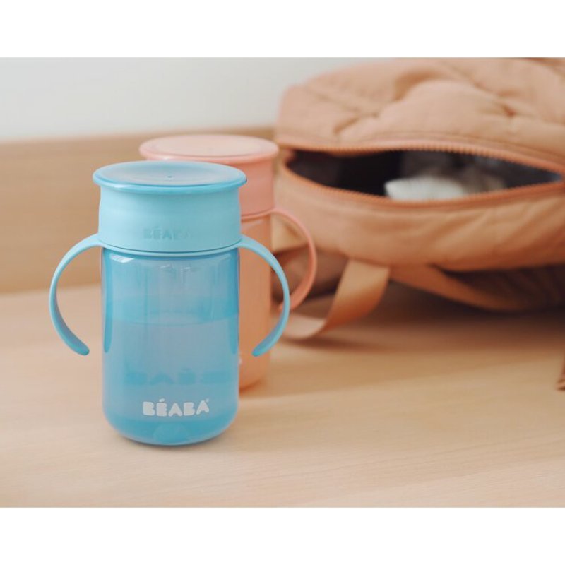 Cana de invatare Beaba 340 ml Blue – imaginea 3