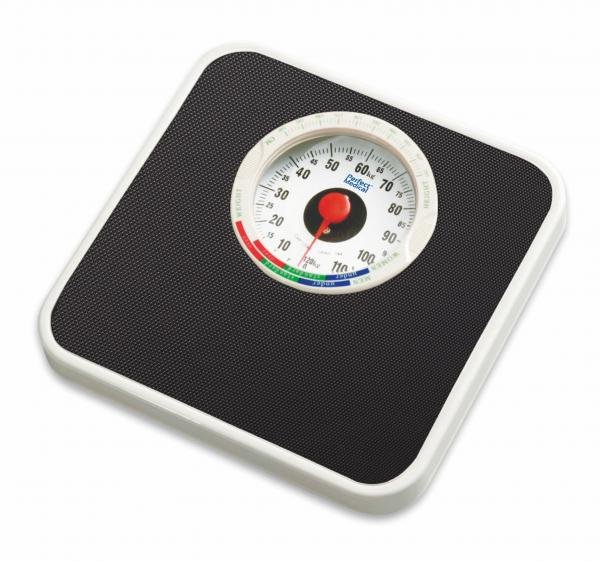 Cantar mecanic Perfect Medical cu indicator de sanatate si suprafata cauciucata antiderapanta