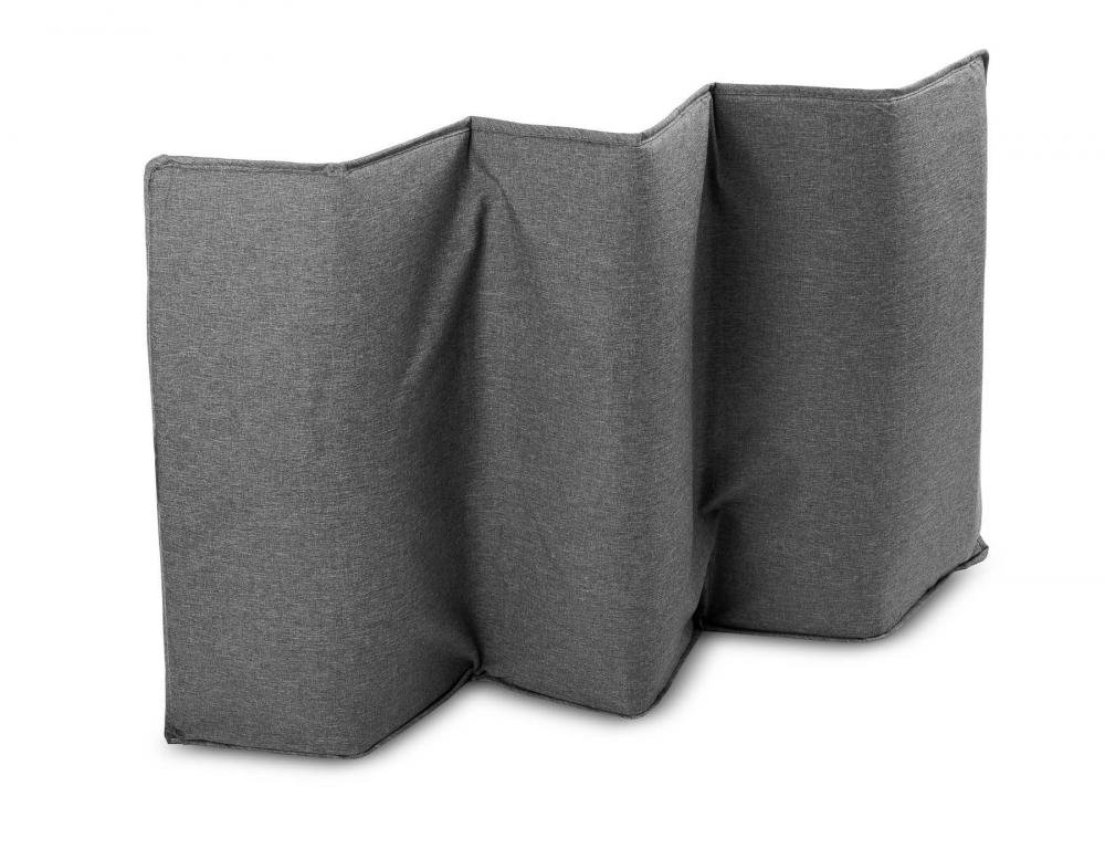 Patut pentru copii Caretero Basic Plus Graphite pliabil cu doua nivele, roti, fereastra cu fermoar, saltea pliabila si geanta transport incluse