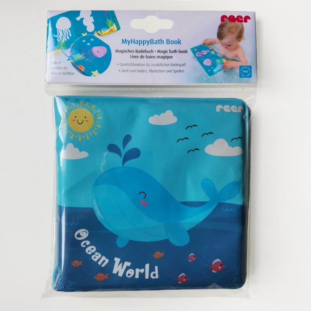 Carticica de baie plutitoare 8 pagini colorate care isi schimba culoarea in contact cu apa MyHappyBath Book Reer 76012 – imaginea 2