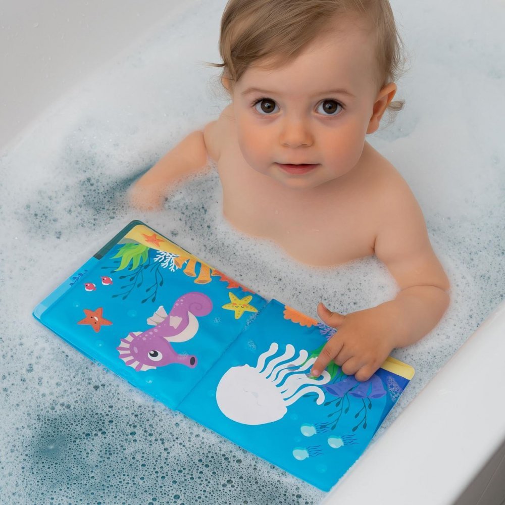 Carticica de baie plutitoare 8 pagini colorate care isi schimba culoarea in contact cu apa MyHappyBath Book Reer 76012 – imaginea 4