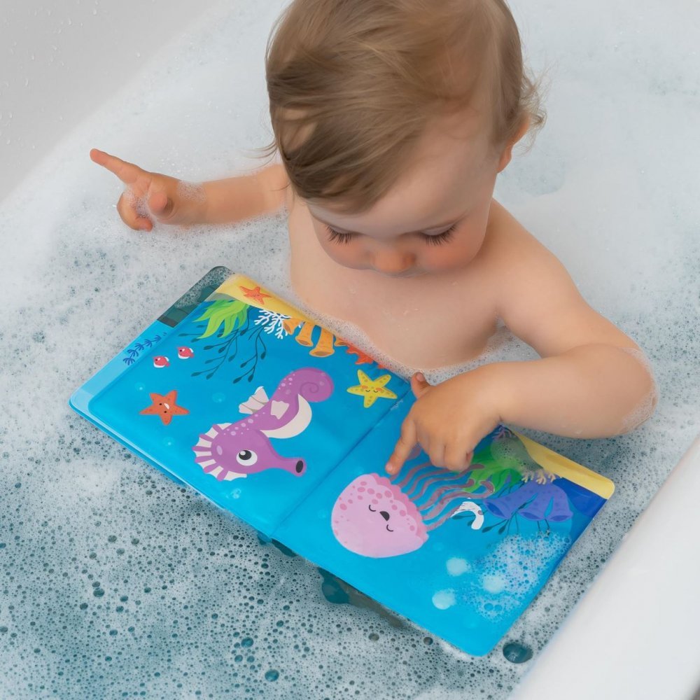 Carticica de baie plutitoare 8 pagini colorate care isi schimba culoarea in contact cu apa MyHappyBath Book Reer 76012 – imaginea 5