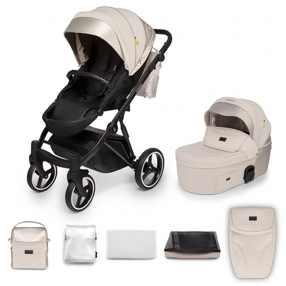 Carucior 2 in 1 Oslo+ Vanilla delight Skiddou Bej – imaginea 8