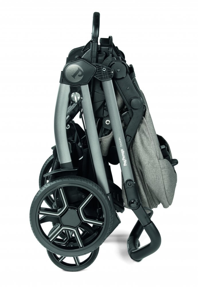 Carucior 3 in 1 Peg Perego Book Lounge 0 – 22 kg City Grey Gri  Alb i-Size