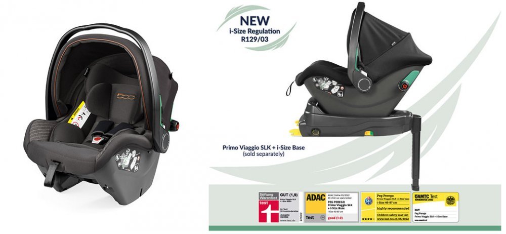 Carucior 3 in 1 Peg Perego Veloce SLK 0 – 22 kg 500 negrugri i-Size – imaginea 8