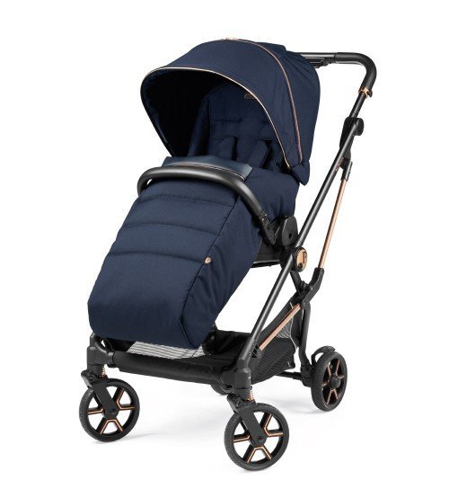Carucior 3 in 1 Peg Perego Vivace Lounge Pagoda 0 – 22 kg Blue Shine i-Size – imaginea 2