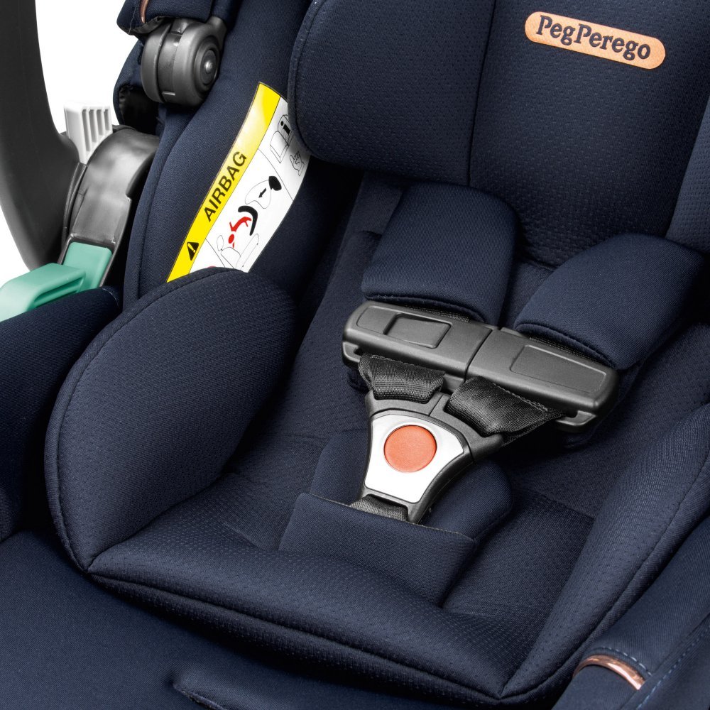Carucior 3 in 1 Peg Perego Vivace Lounge Pagoda 0 – 22 kg Blue Shine i-Size – imaginea 7