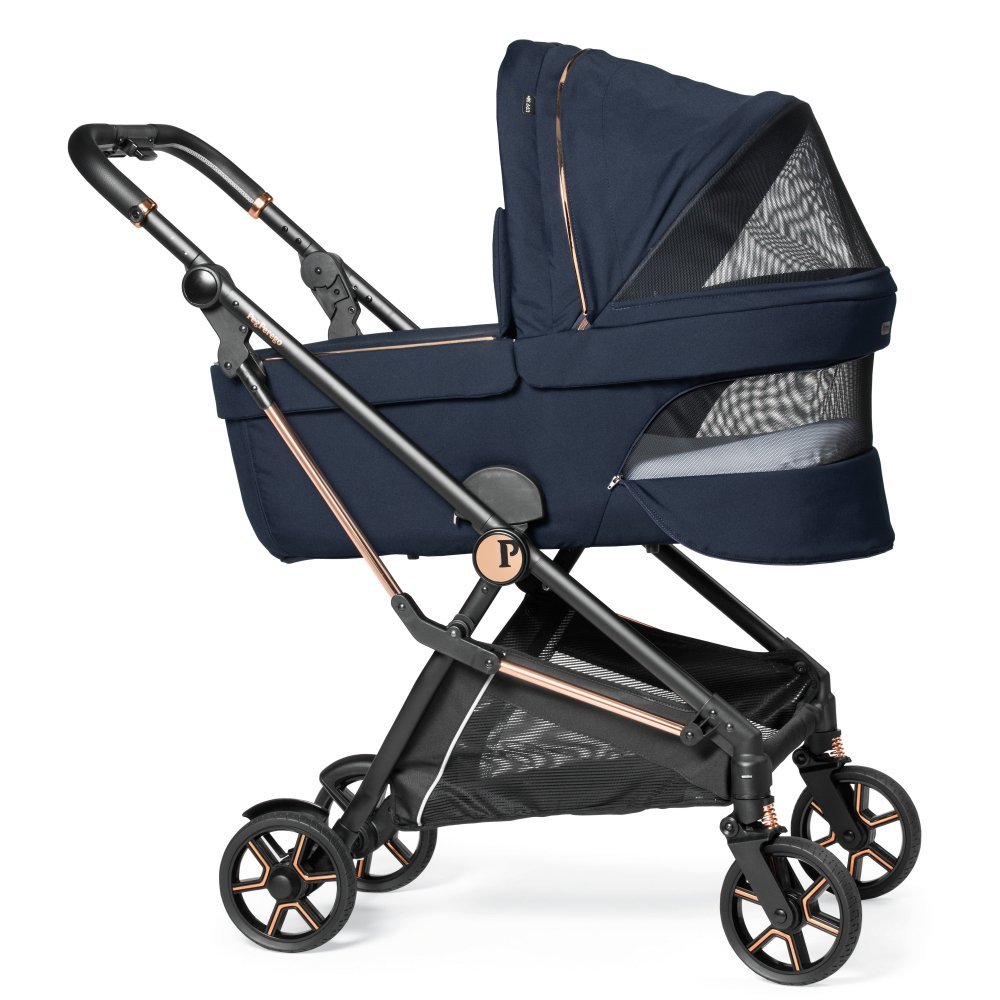 Carucior 3 in 1 Peg Perego Vivace Lounge Pagoda 0 – 22 kg Blue Shine i-Size – imaginea 8