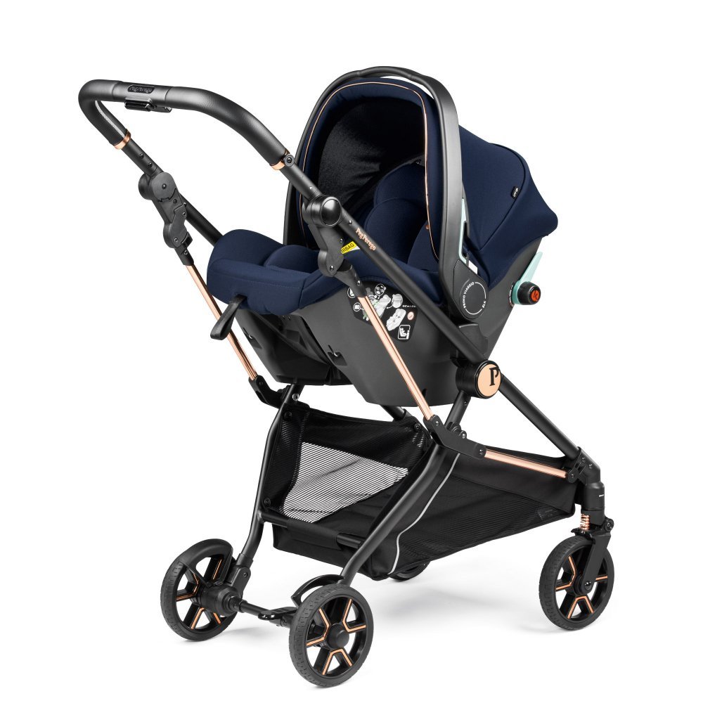 Carucior 3 in 1 Peg Perego Vivace SLK Pagoda 0 – 22 kg Blue Shine i-Size – imaginea 8