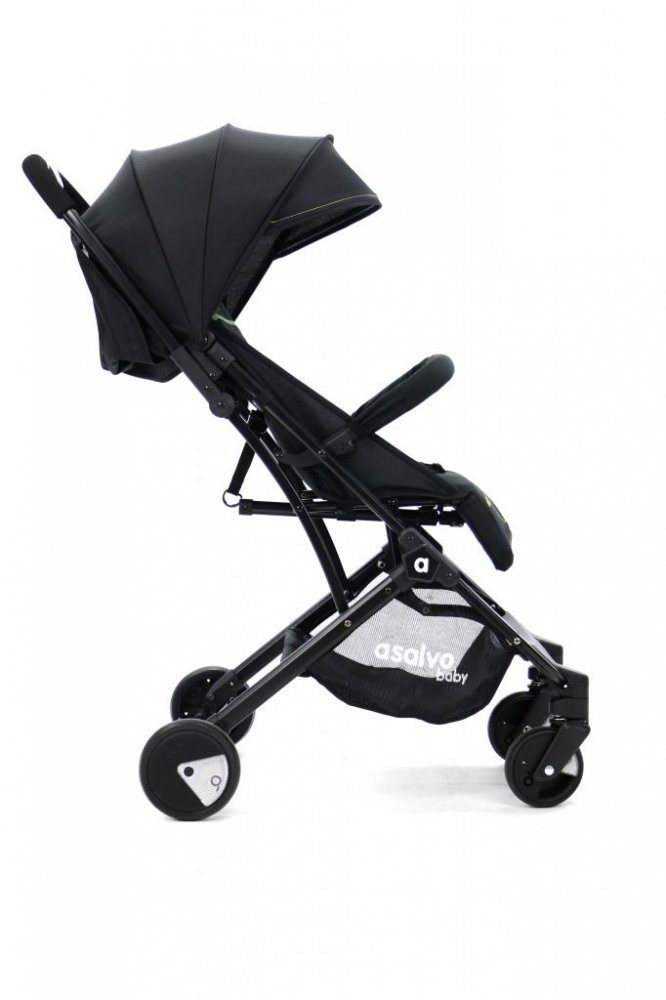 Carucior Asalvo sport modul Troller transport pe avion negru-verde – imaginea 4