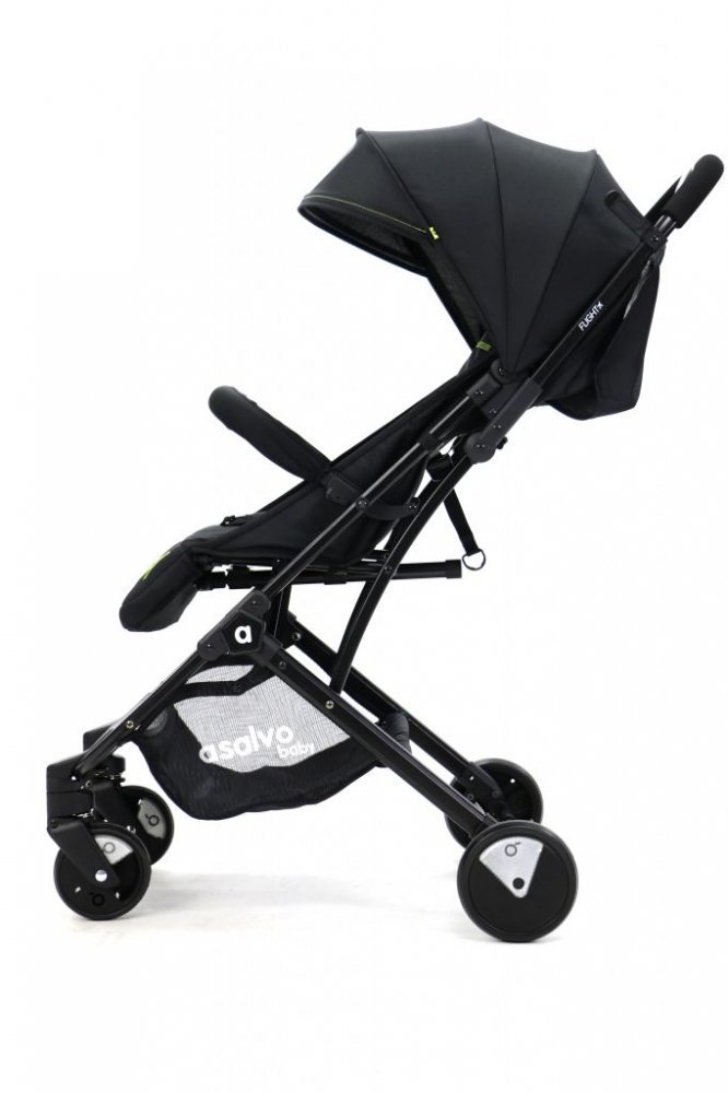 Carucior Asalvo sport modul Troller transport pe avion negru-verde – imaginea 7