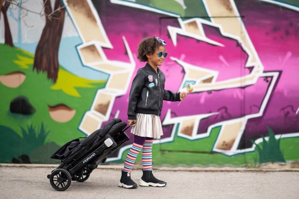 Carucior Fiorano cu husa de picioare inclusa si maner de transport tip troller Trooper – imaginea 3