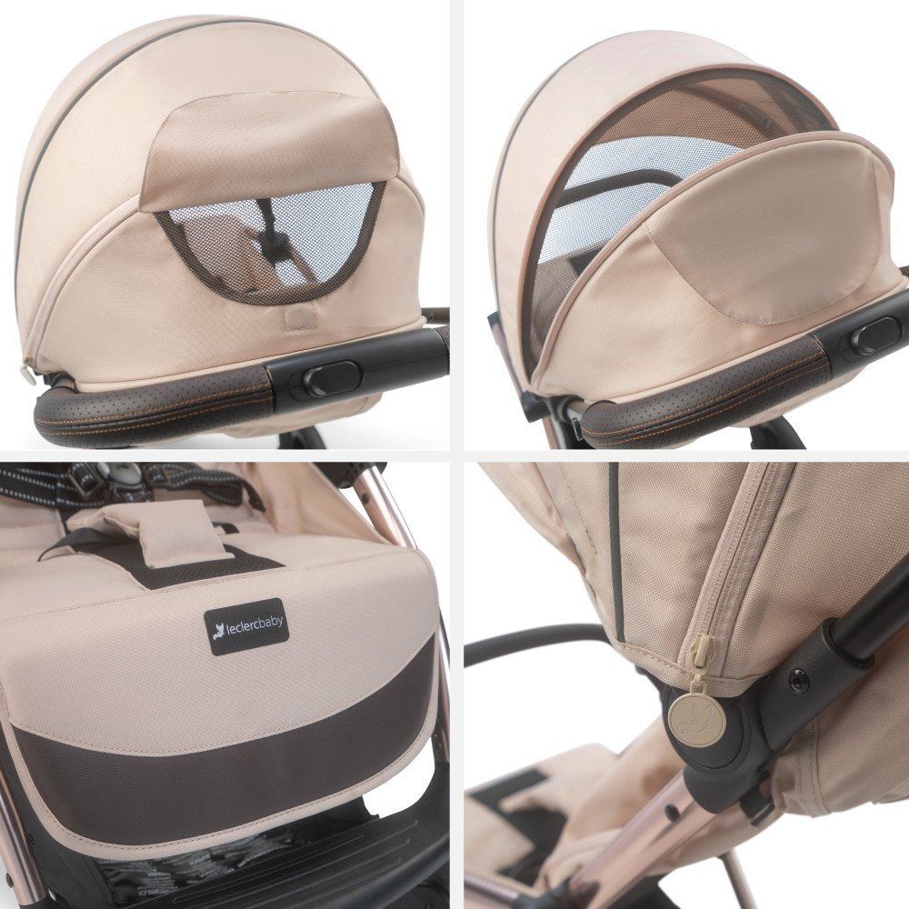 Carucior Leclerc Influencer XL Sand Chocolate – imaginea 4