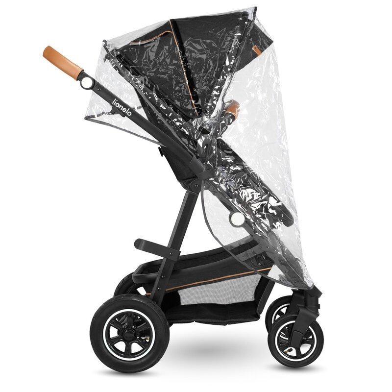 Carucior Lionelo Amber 2 in 1 Cadru aluminiu, Cu landou intarit si salteluta moale, Reversibil, Maner ajustabil, Huse pentru picioare, ploaie, Plasa de tantari, Geanta parinti, Sarcina maxima 22 kg, Standard de siguranta EN18 – imaginea 5