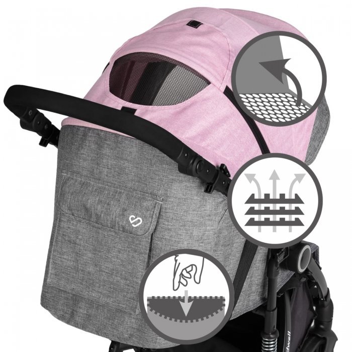 Carucior sport Kidwell Carell Pink – imaginea 8