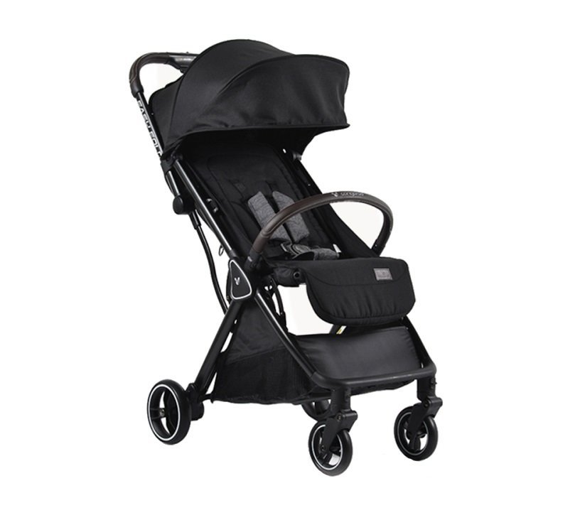 Carucior sport Cangaroo Easy Fold Negru cu pliere compacta Autofold,pana la 22kg,cadru din aluminiu,pozitie de somn,roti EVA detasabile si husa de picioare inclusa – imaginea 8