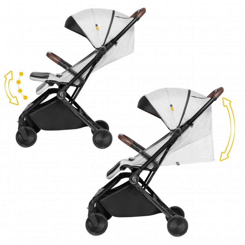 Carucior sport pliabil Skiddou Espoo Normandic Dream ultracompact pentru calatorii Gri – imaginea 4