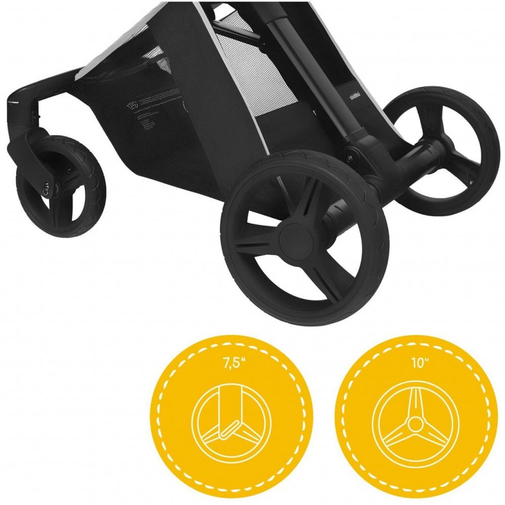 Carucior transformabil 2 in 1 Nasjo Skiddou Normandic Dream Gri – imaginea 3