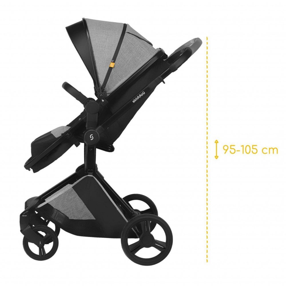 Carucior transformabil 2 in 1 Nasjo Skiddou Normandic Dream Gri – imaginea 6