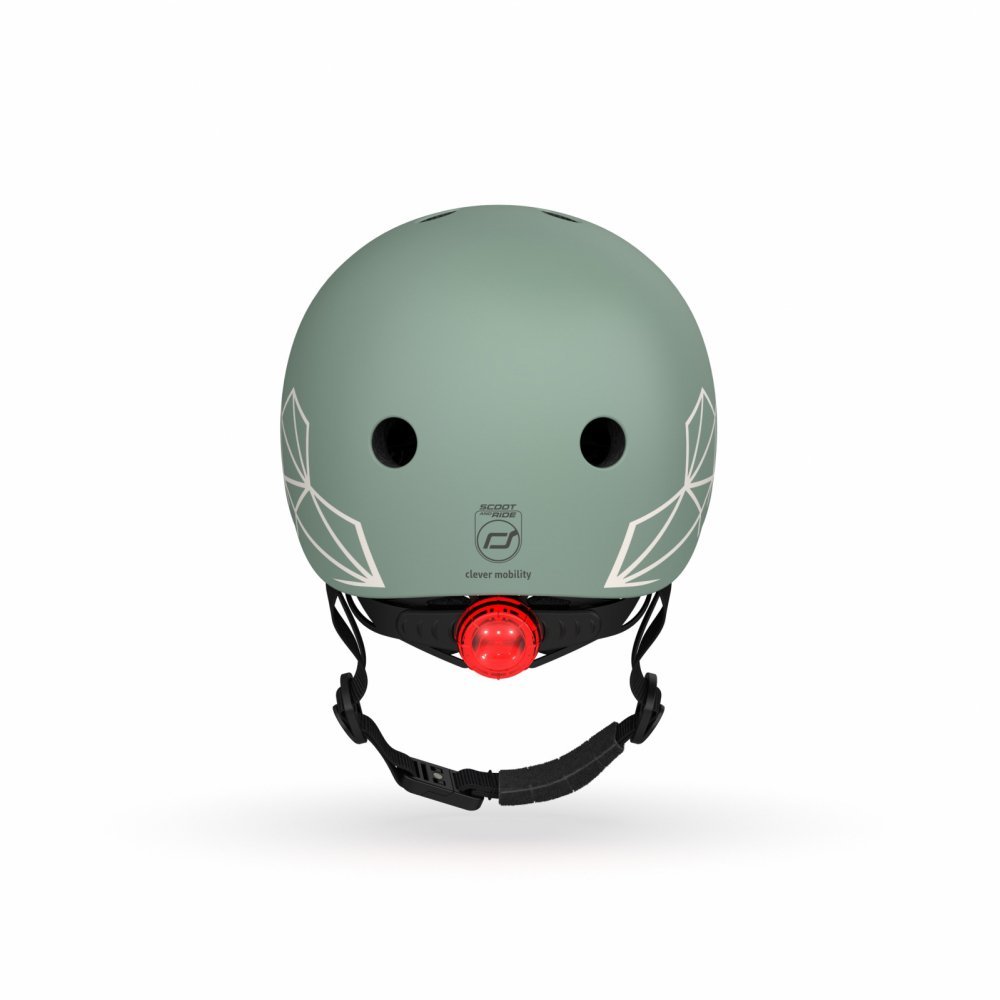 Casca de protectie pentru copii sistem de reglare magnetic cu led XXS-S 45-51 cm 1 an+ Green Lines Scoot Ride – imaginea 3