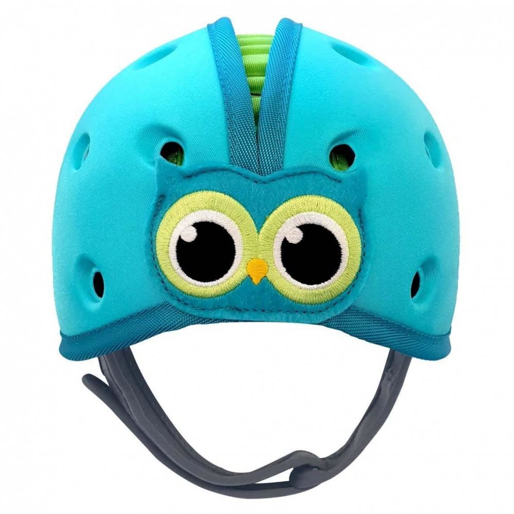 Casca protectie bebelusi cu spuma flexibila reglabila 7-24 luni albastra SafeHeadBaby Ladybird – imaginea 7