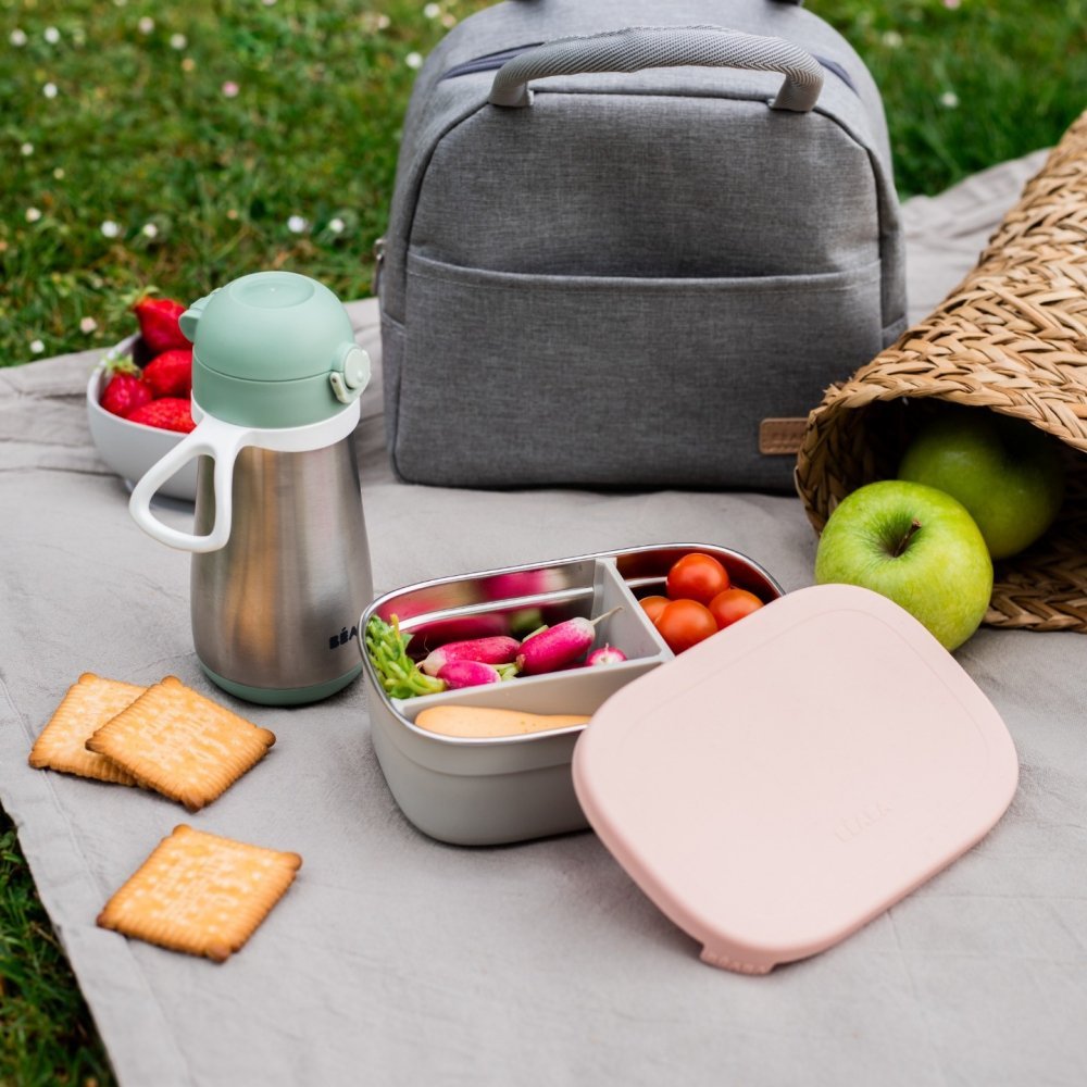 Caserola inox Beaba Powder Pink – imaginea 3
