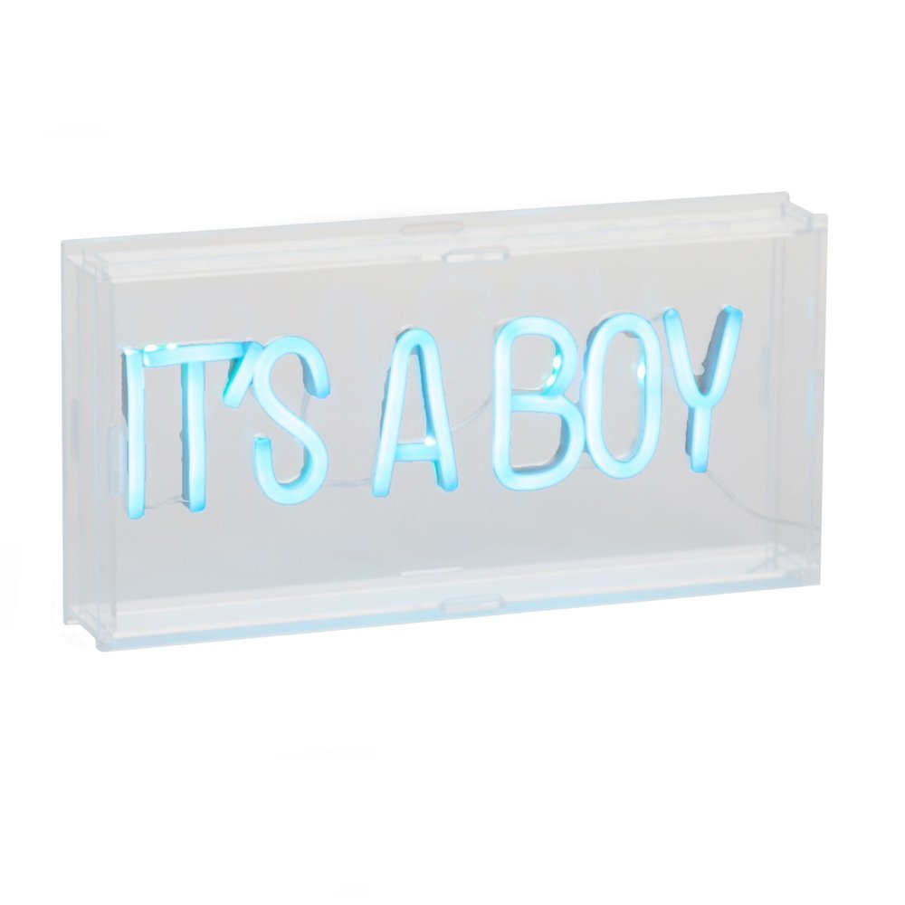 Caseta luminoasa neon 30×15 cm albastru Childhome – imaginea 4