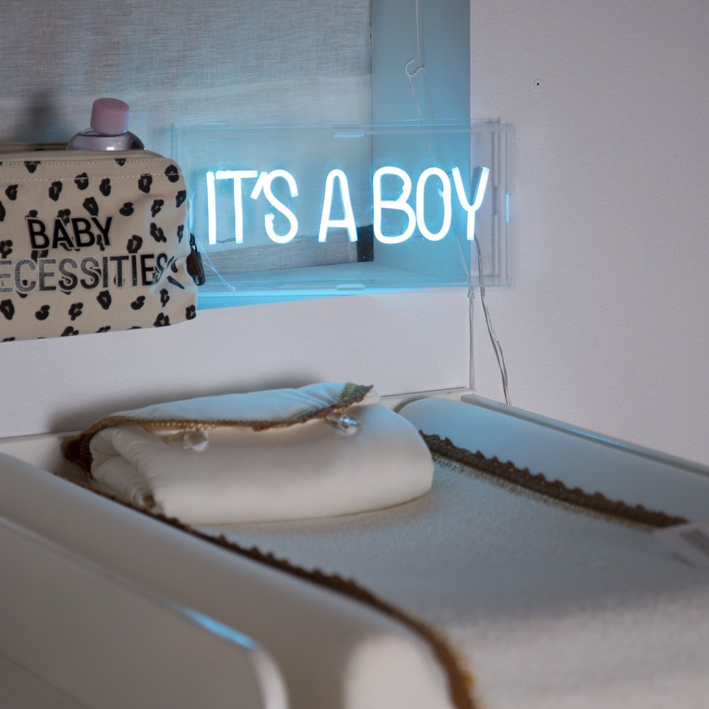 Caseta luminoasa neon 30×15 cm albastru Childhome – imaginea 2