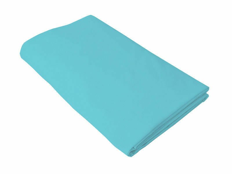 Cearceaf turcoaz KidsDecor cu elastic din bumbac 70 x 140 cm – imaginea 3