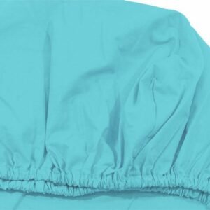 Cearceaf turcoaz KidsDecor cu elastic din bumbac 80 x 190 cm