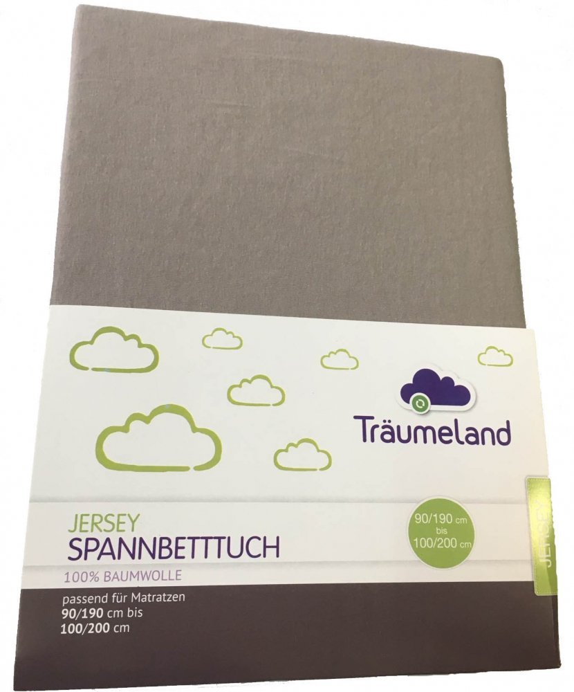 Cearsaf cu elastic Traeumeland Jersey Anthracite 90 x 200 cm – imaginea 2