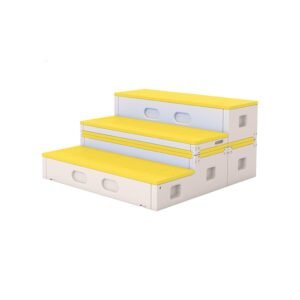 Bancuta modulara multifunctionala Nichiduta Garden Step Stool Yellow 123 x 122 x 62 cm