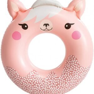 Colac gonflabil pentru inot 84cm x 76cm Animalut Roz