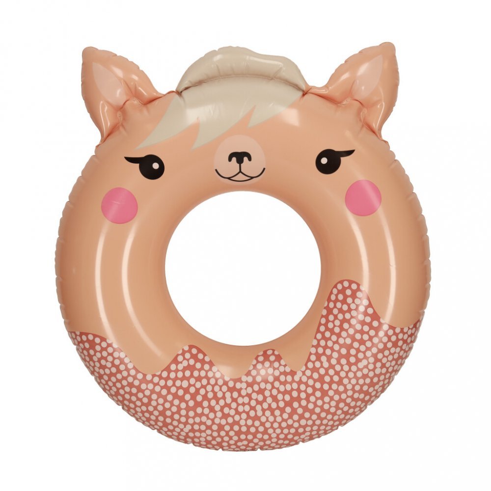 Colac gonflabil pentru inot 84cm x 76cm Animalut Roz – imaginea 4