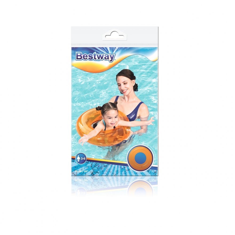 Colac gonflabil pentru inot copii 51 cm Portocaliu – imaginea 3