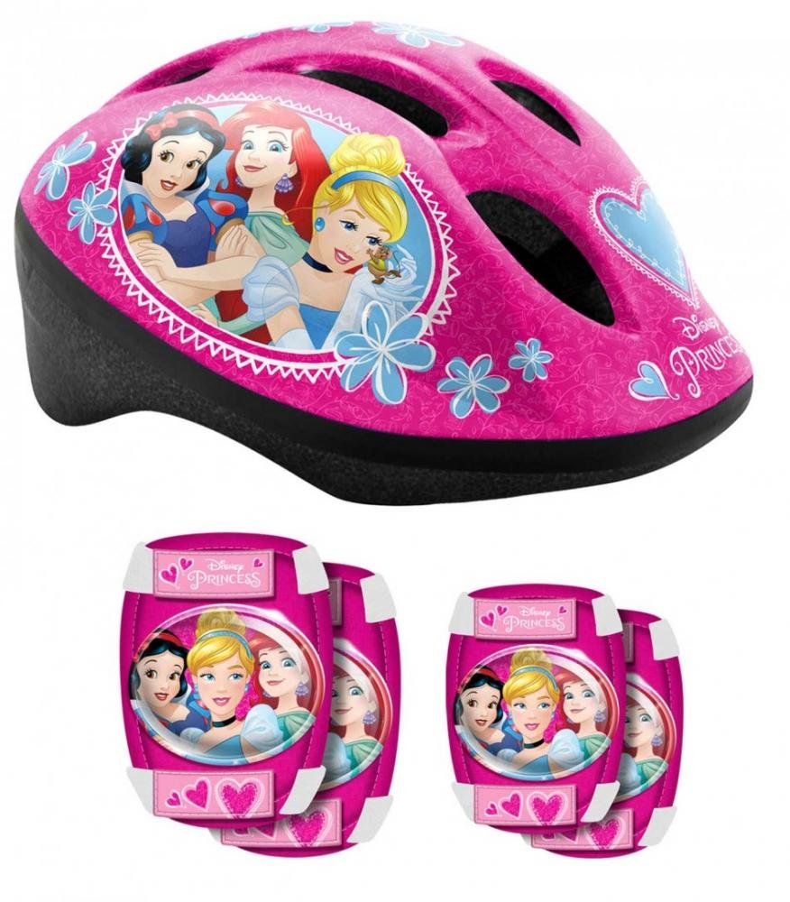 Set Stamp Combo Disney Princess, casca reglabila, genunchiere si cotiere, 3-6 ani – imaginea 2