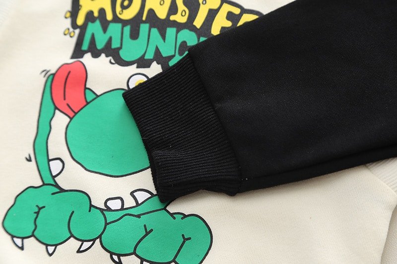 Compleu Negru Baieti Monster – 12-18 luni – imaginea 7