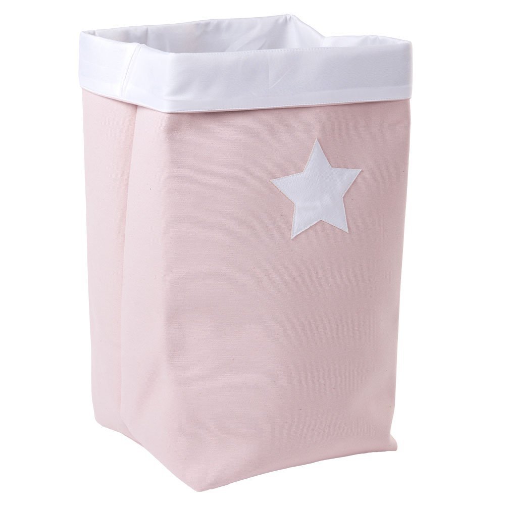 Cos depozitare panza Childhome 32x32x60 cm roz – imaginea 2