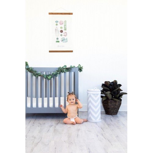 Cos scutece Ubbi gri Chevron