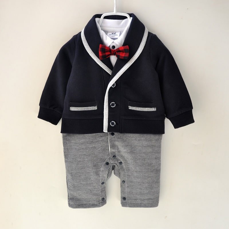 Costum Baieti negru Micul-Print – 6-9 luni