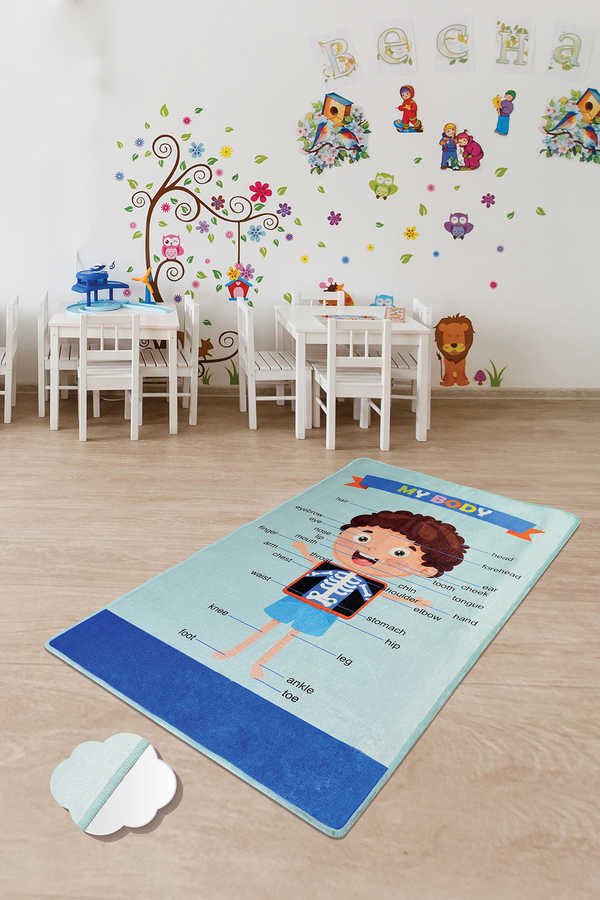 Covor antiderapant pentru copii My Body 150×200 cm