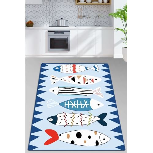 Covor de bucatarie antiderapant 80×150 cm Le Poisson – imaginea 3