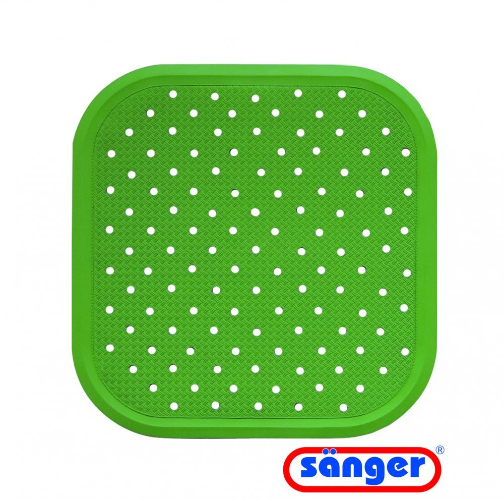 Covoras dus din cauciuc natural antiderapant 56×56 cm verde