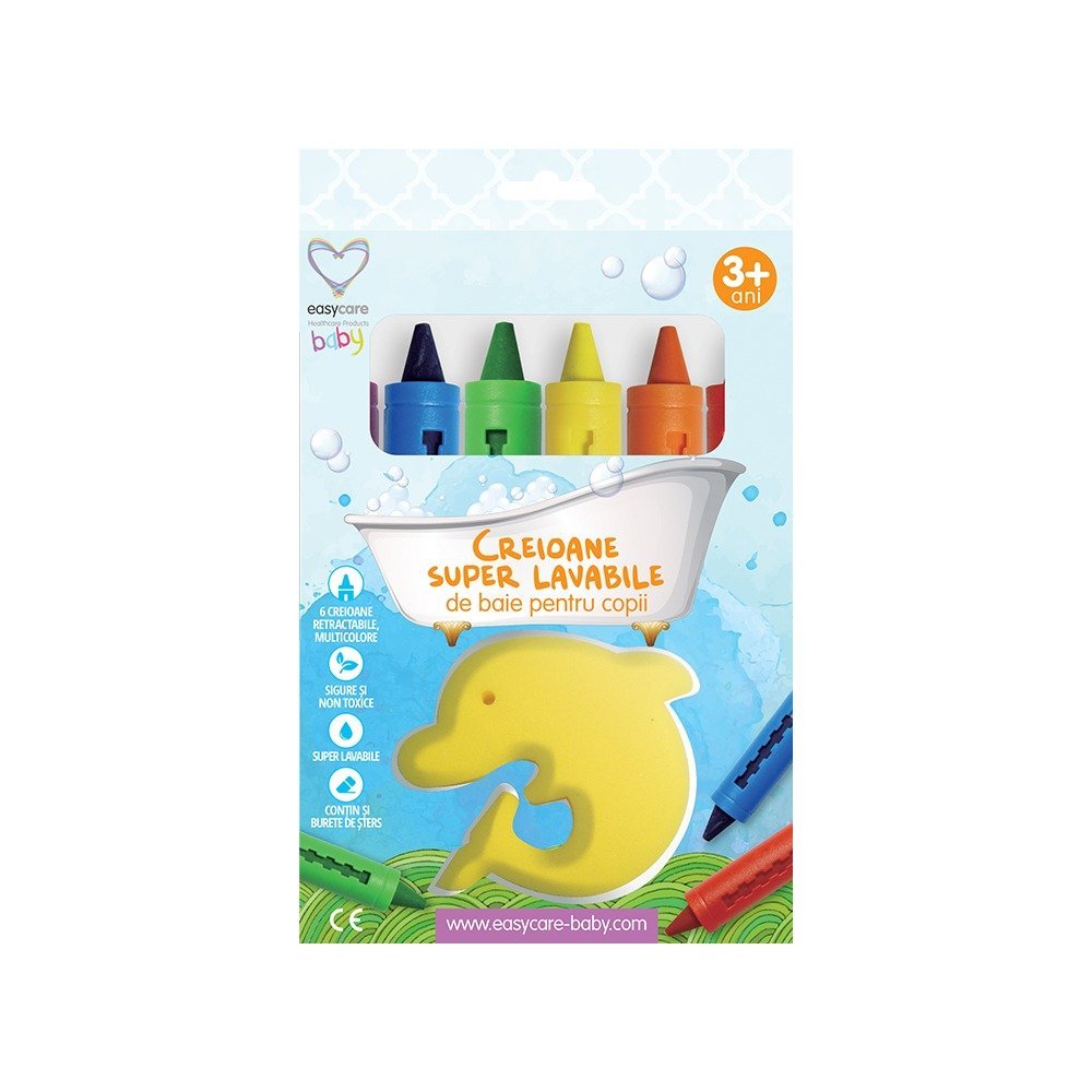 Creioane de baie super lavabile Easycare Baby 6 buc – imaginea 4
