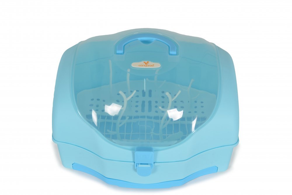 Cutie depozitare si uscare biberoane Cangaroo Blooming Blue – imaginea 3