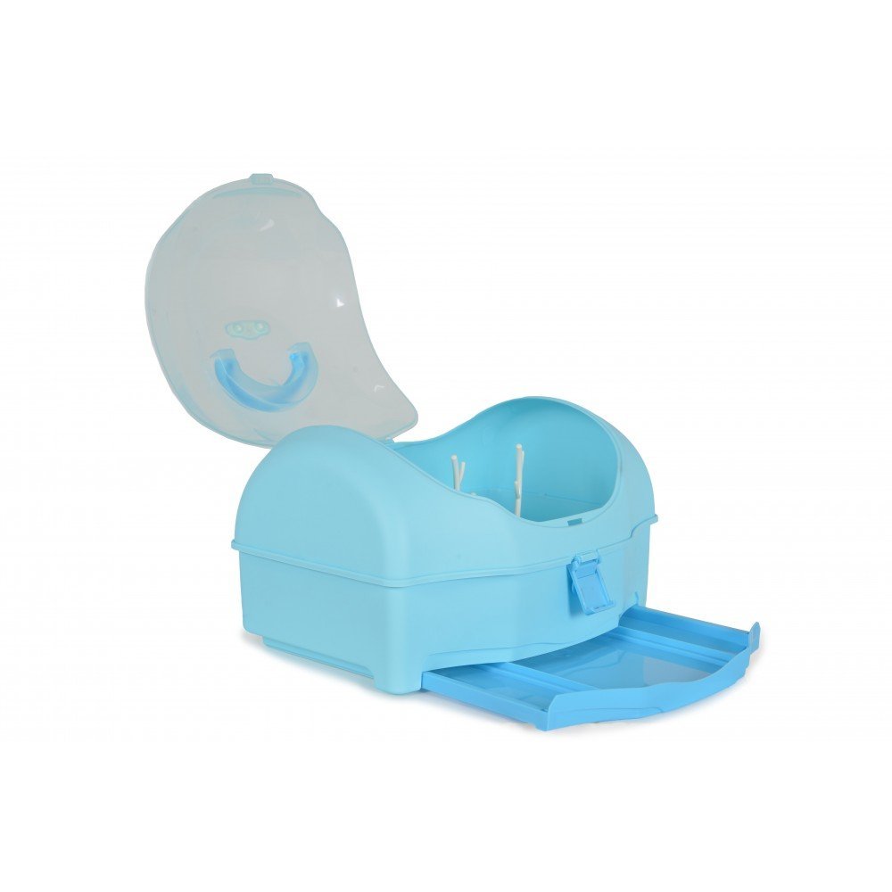 Cutie depozitare si uscare biberoane Cangaroo Blooming Blue – imaginea 6