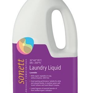 Detergent ecologic lichid pentru rufe albe si colorate cu lavanda 2L Sonett