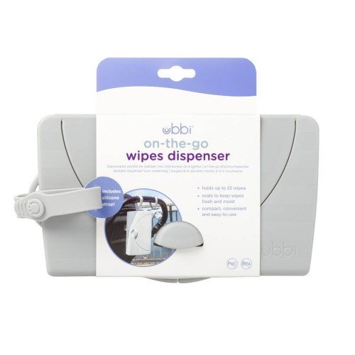 Dispenser portabil pentru servetele umede Ubbi On The Go gri – imaginea 2