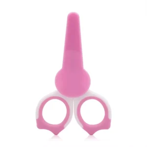 Forfecuta de unghii pentru bebelusi cu suport de protectie 0 luni+ Blush Pink
