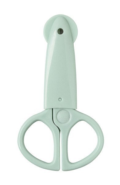 Forfecuta pentru bebelusi cu varf rotund swedish green Rotho babydesign